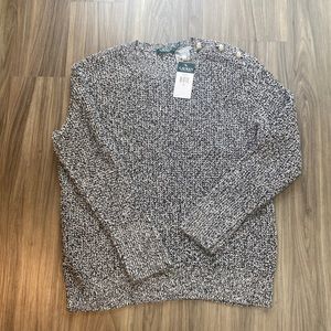 Lauren Ralph Lauren Black and White Sweater